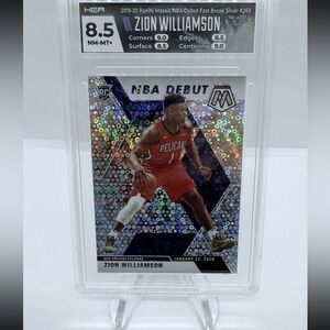 NBA Rookie card Zion Williamson Trading Card HGA 8.5